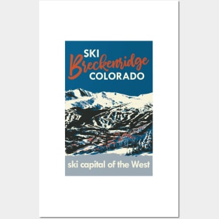 Breckenridge Vintage Ski Poster Posters and Art